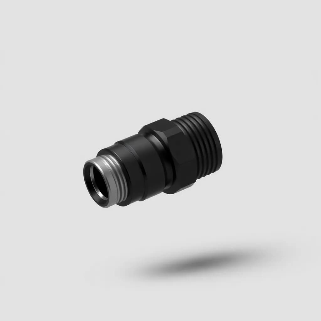 Extended 8mm Quick-Connect Female Inflatable Connector view 2